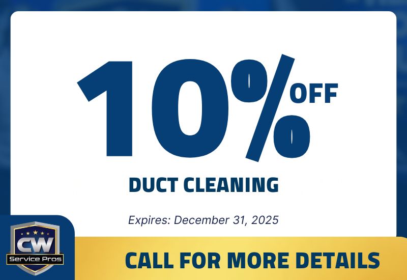 $47 off duct cleaning promo from CW Service Pros