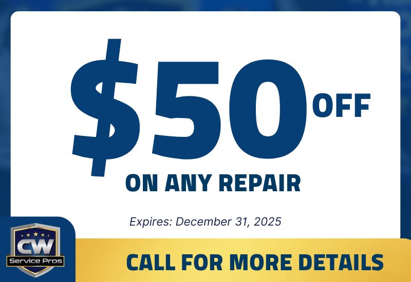 CW Service Pros $50 off any repair offer