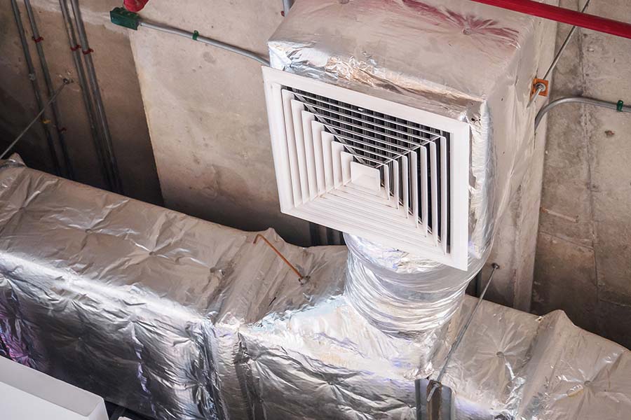 Sealed HVAC air ducts