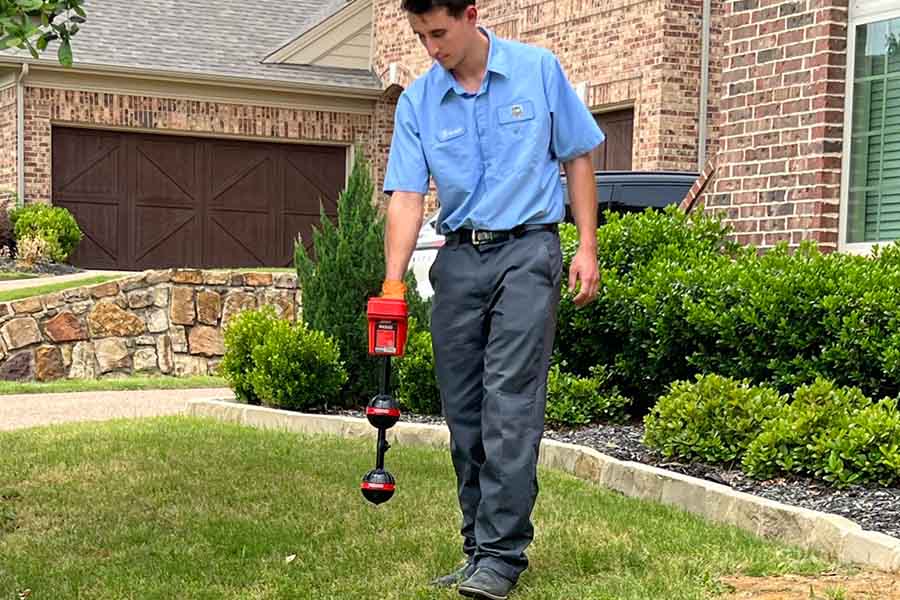 Water leak detection in Lewisville