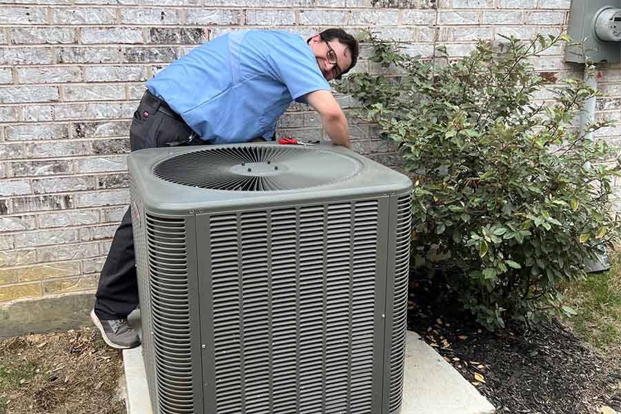 AC installation service performed by CW Service Pros