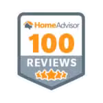 Home Advisor 100 reviews badge