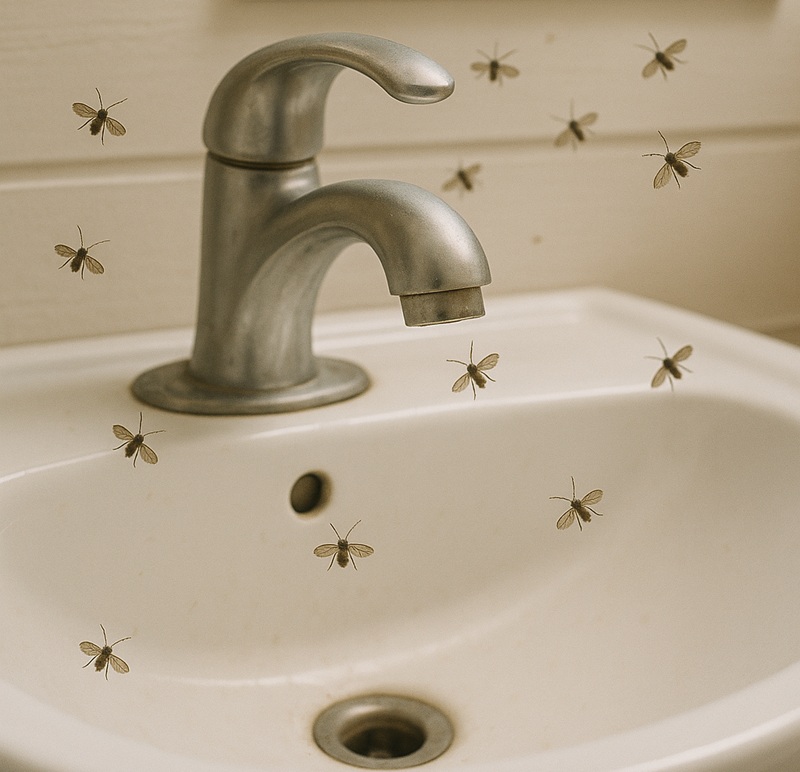 Get rid of gnats in sink drain