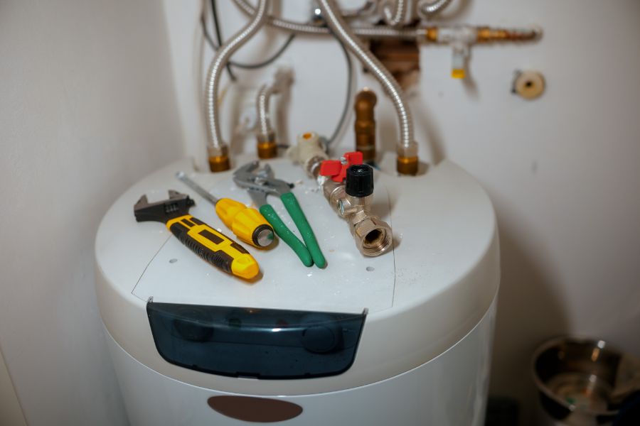 Water heater installation in Plano