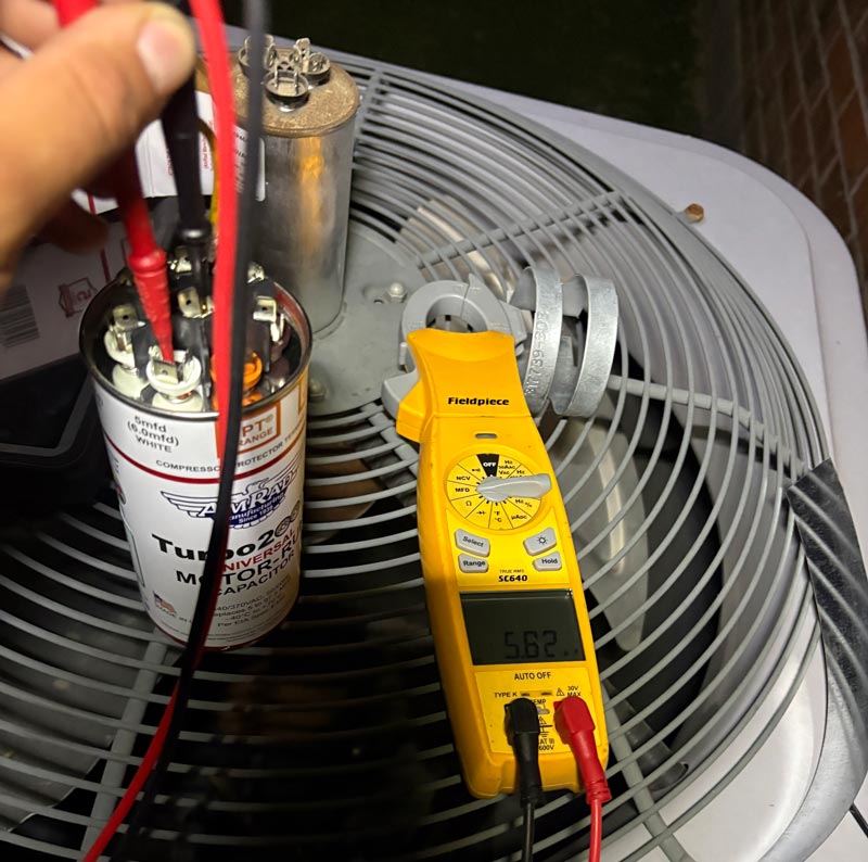 AC repair in Grapevine TX performing electrical system diagnostics