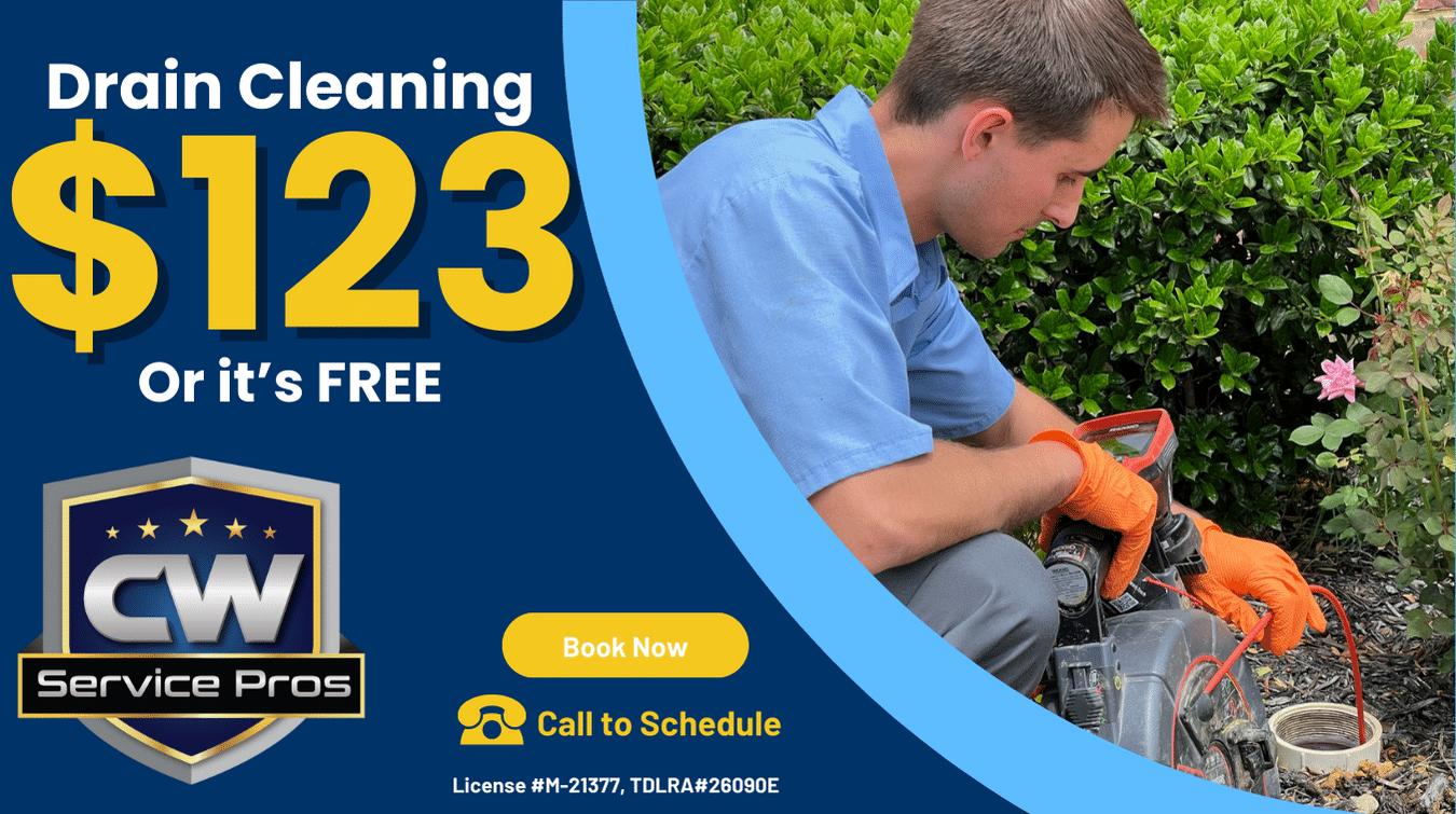 Drain Cleaning for $123